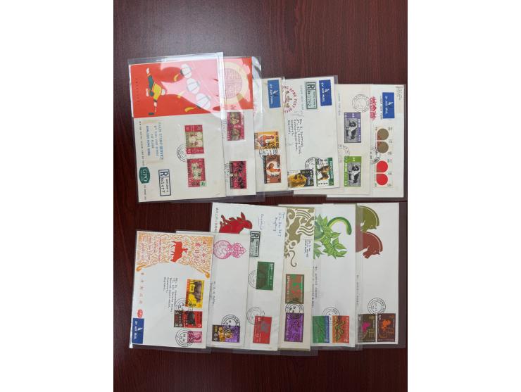 from Year of Ram to Year of Horse. Registered or airmail with addresses. Slightly toned. VF-F.