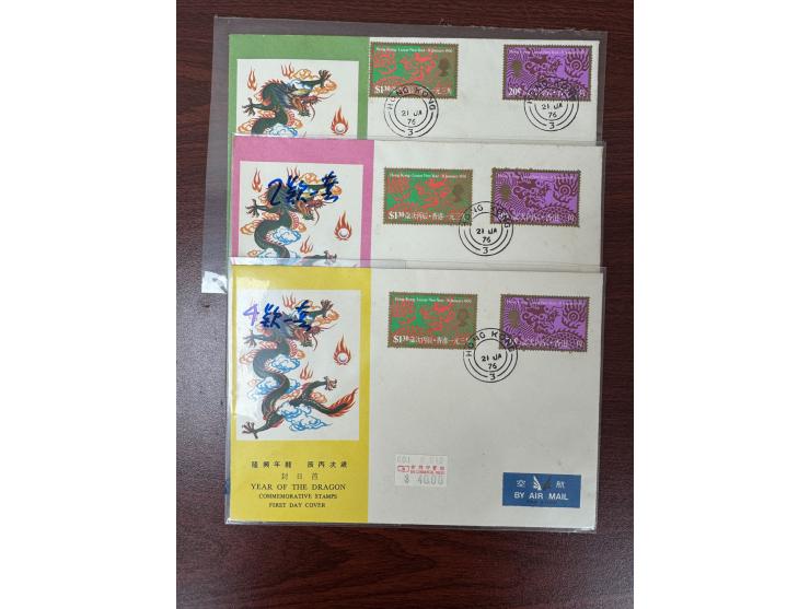 one addressed, others unaddressed. Slightly toned. VF-F.