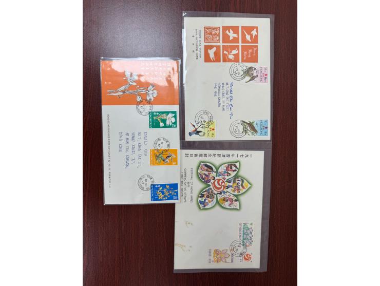 including Festival of Hong Kong, Hong Kong Birds and Hong Kong Orchids. Two addressed.