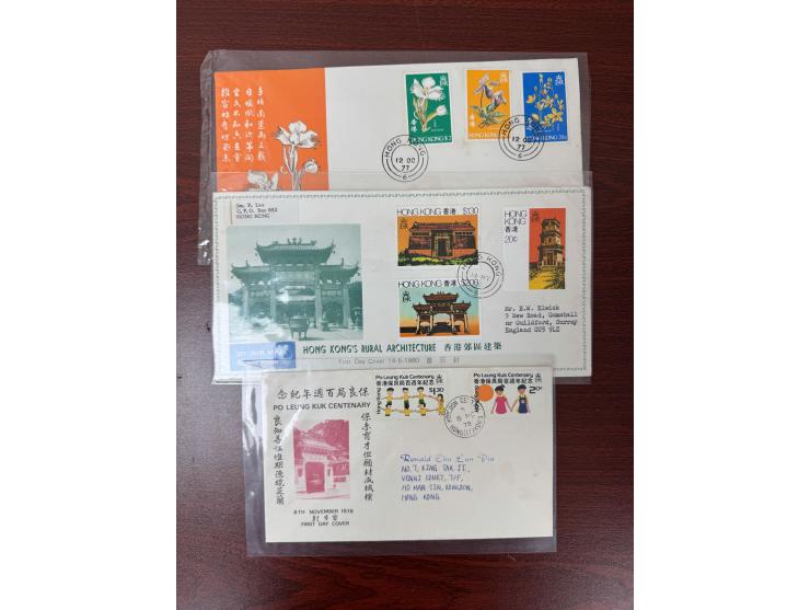 including Hong Kong Orchids, Hong Kong Rural Architecture and Po Leung Kuk Centenary. Two addressed.
