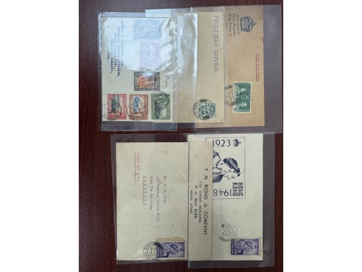including Coronation, Centenary of British Occup. (front only), KGVI Royal Silver Wedding x 2 and 5c Postal Fiscal Issue (fro