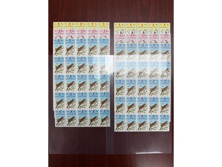 totally 50 sets, fresh MNH with light toning. VF-F.