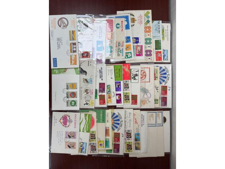 including Postage Stamp Centenary, Silver Wedding, Festival of Hong Kong and many others. Plus 6 FDCs unused with no stamps o
