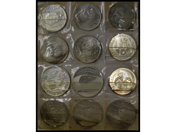 mostly are silver coins, some oxidized but mostly in UNC condition. Old collector's stock. Viewing is highly recommended. 