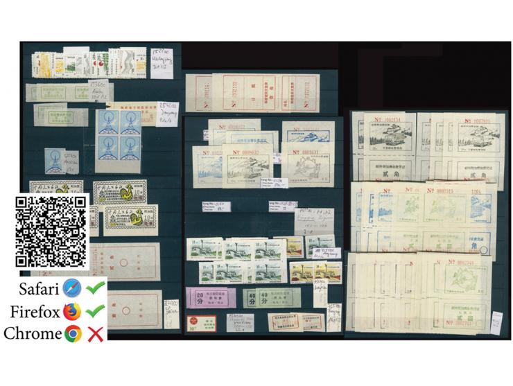 holding in 3 thick albums, including 100+ covers, postcards and remittance envelops, all bearing interesting postal surcharge