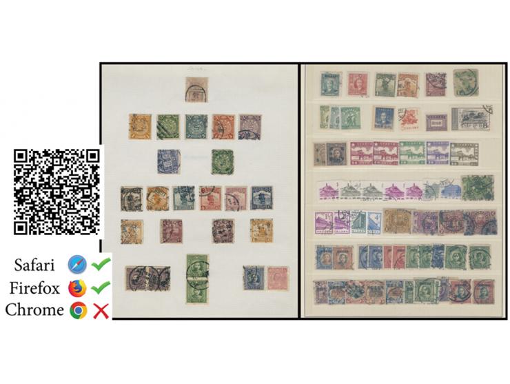 including Small Dragon, CIP, Junk, SYS, ROC Postage Due, Liberated Area, PRC CS series and others. Mostly ROC period stamps, 