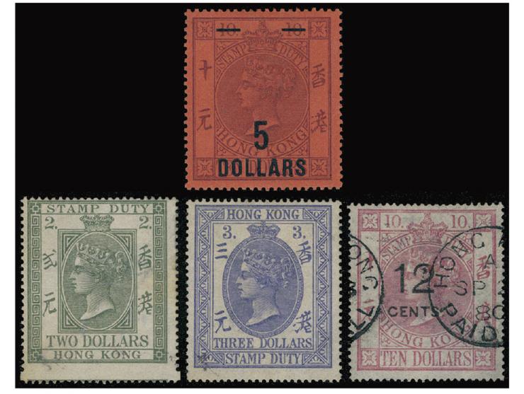 including $2, $3, 12c on $10 used and $5 on $10 fresh MH. VF.