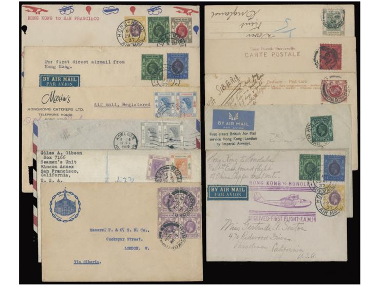 including 4 first flight covers. Please view.