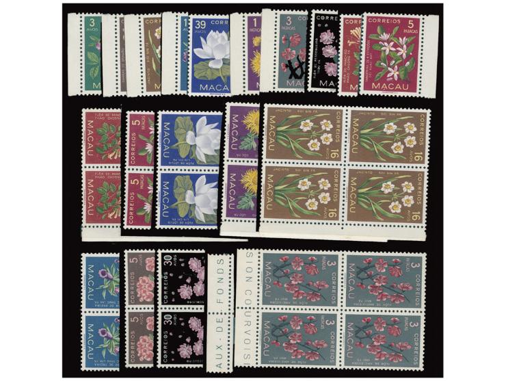 including two blocks of 4 sets. Fresh MNH, some with gum disturbance. VF-F.
