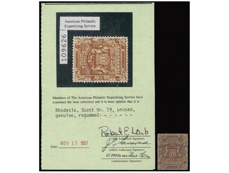 MH with toned original gum (our opinion). American Philatelic Society certificate attached, stating that it was regummed.