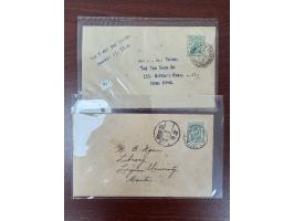 one used locally (postmark probably fake). , the other sent to Canton.