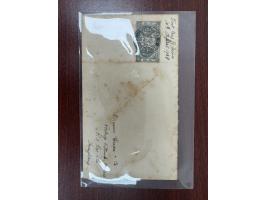 f.w. KGV the 2nd Issue 2c in pair, tied by Hong Kong cds. Toned. F-VF.