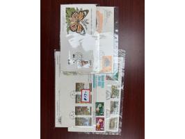 including Historical Scenes of Hong Kong, Human Rights Year, Hong Kong Butterflies (3 covers with single stamps), Hong Kong F