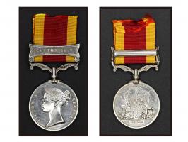 with clasp Canton 1857, and ribbon. Rare historical item.