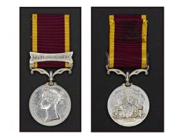 with clasp Taku Forts 1860, and ribbon. Rare historical item.