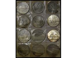 mostly are silver coins, some oxidized but mostly in UNC condition. Old collector's stock. Viewing is highly recommended. 