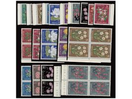including two blocks of 4 sets. Fresh MNH, some with gum disturbance. VF-F.