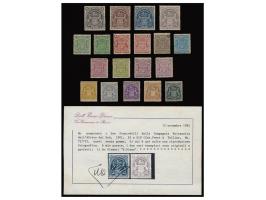 all mint but 5P &amp; 10P no gum. 5P &amp; 10P with certificate attached.